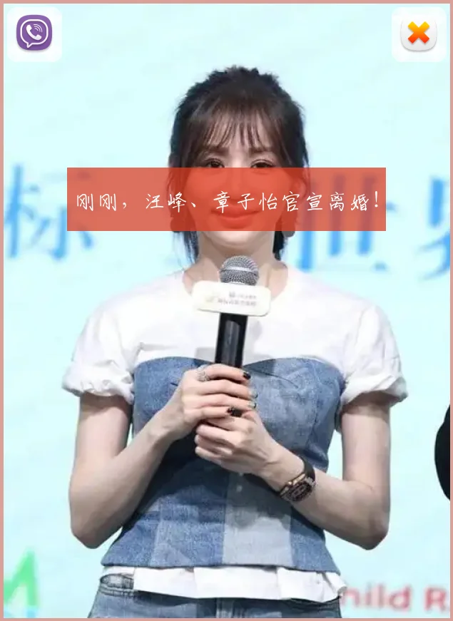 刚刚，汪峰、章子怡官宣离婚！