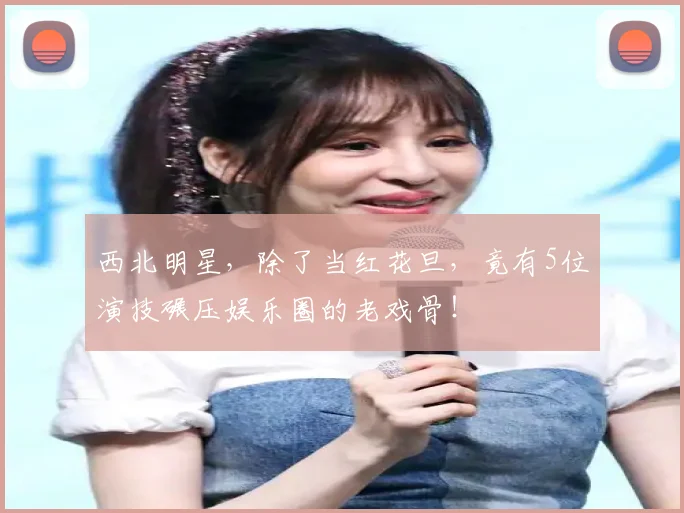 西北明星，除了当红花旦，竟有5位演技碾压娱乐圈的老戏骨！
