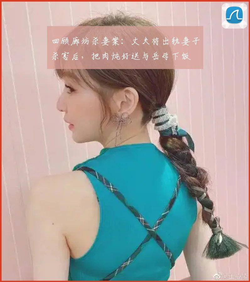回顾廊坊杀妻案：丈夫将出轨妻子杀害后，把肉炖好送与岳母下饭